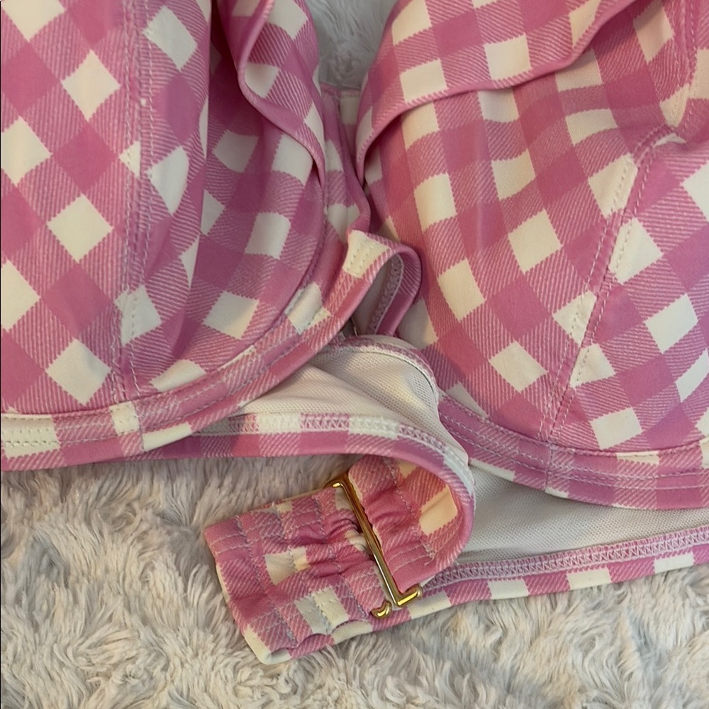 Adore Me Pink Gingham Bikini Set - Picture 4 of 7
